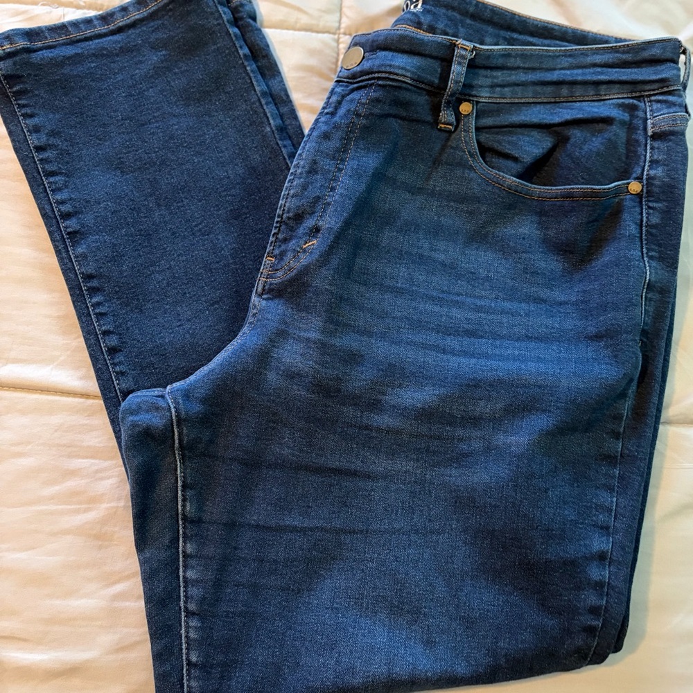 Ana Plus High Rise Straight Leg Jeans